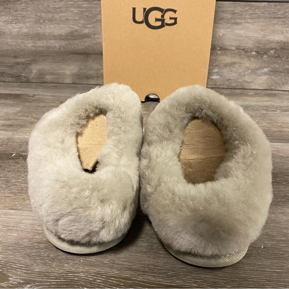 UGG | Moraene Suede Slippers In Goat Grey NEW Size 6 - Picture 3 of 8
